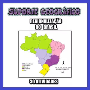 Imagem do curso 30 Atividades sobre as Regionalização do Brasil ????️????????