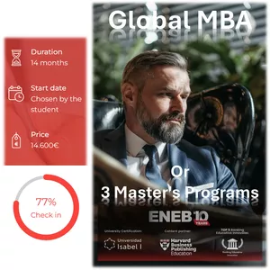 Cover image for Online course Global MBA Or 3 Master's Programs