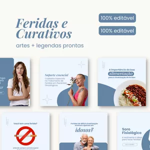 Imagem de capa para o Curso online PACK PREMIUM FERIDAS E CURATIVOS
