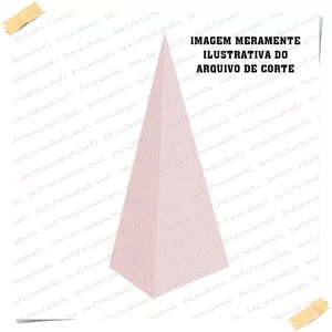 Imagem de capa para o Ebook ARQUIVO DE CORTE CAIXA PIRÂMIDE (MOLDE CRU)