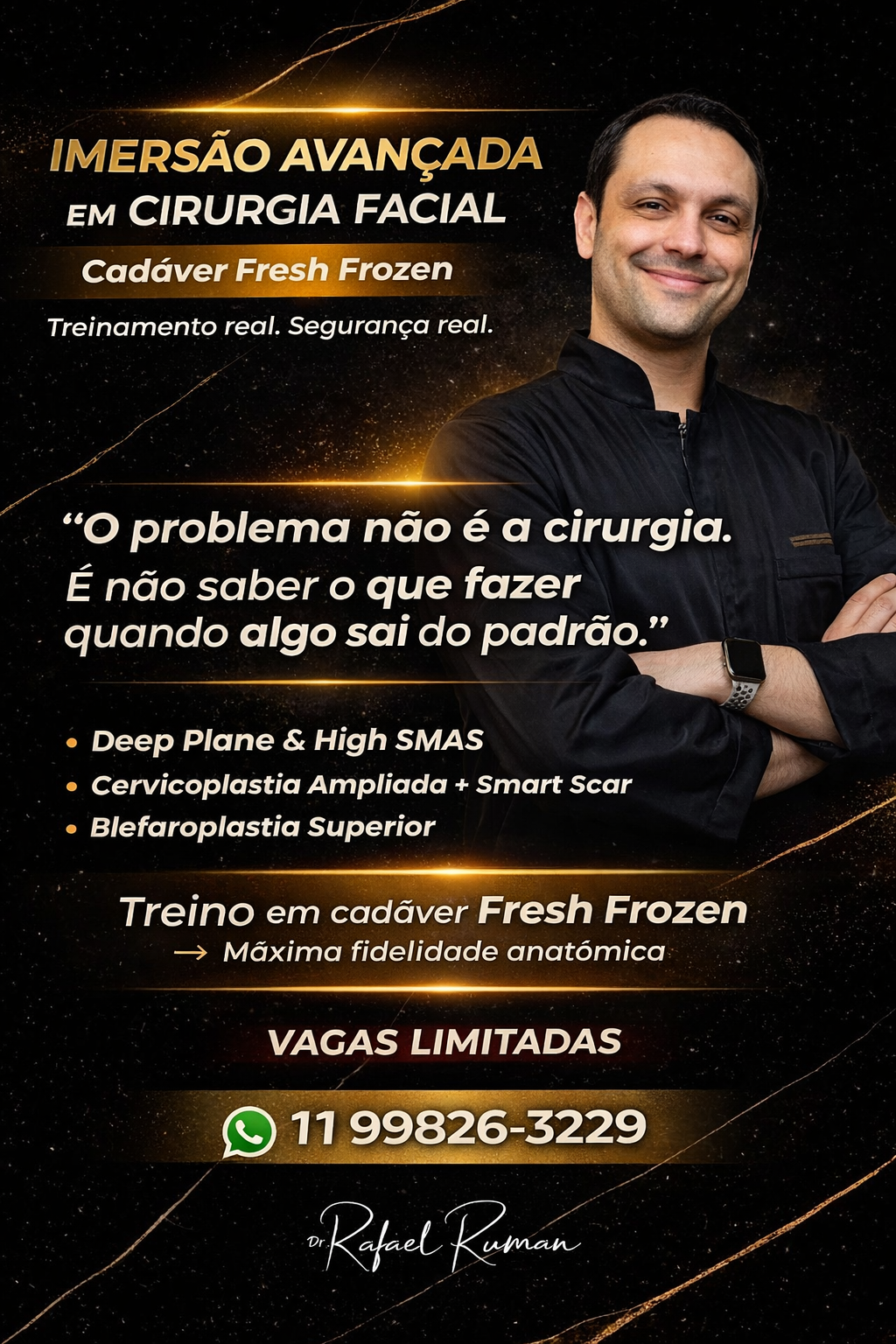 Imagem do curso Cirurgia Facial Estética Avançada - Cadáver Lab – Fresh Frozen | JULHO 2026