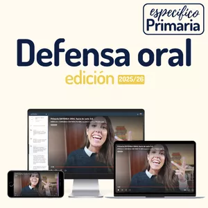 Imagen de portada para Curso online Primaria DEFENSA ORAL edición 2025/26