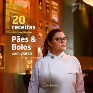 Imagem de capa para o Ebook Pães e Bolos Sem Glúten e Sem Complicação