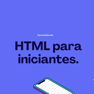 Imagem de capa para o Ebook HTML para iniciantes.