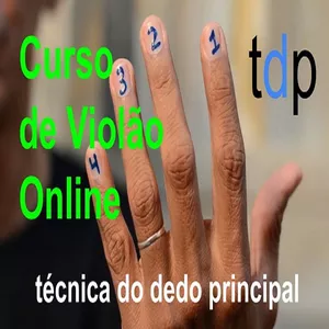 Imagem de capa para o Curso online Violão - Curso online - TÉCNICA DO DEDO PRINCIPAL