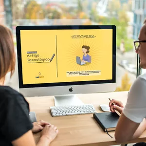 Imagem de capa para o Ebook Workbook Escrevendo Artigo Tecnológico