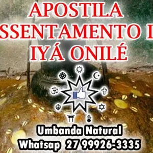 Imagem de capa para o Ebook APOSTILA ASSENTAMENTO DE IYÁ ONILÉ 
