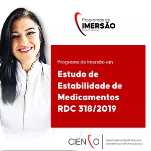 Imagem do curso 12 - CURSO DE ESTUDO DE ESTABILIDADE DE FÁRMACOS E RDC 318/2019