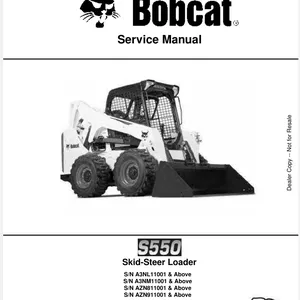 Cover image for Ebook BOBCAT S550 SKID STEER SERVICE REPAIR ENGINE MANUAL