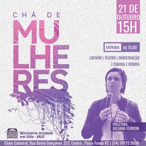 Imagem de capa para o Evento presencial Chá de Mulheres 