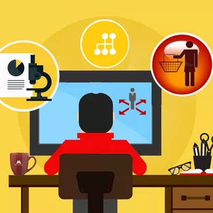 Imagem de capa para o Curso online Pesquisa de mercado Básico