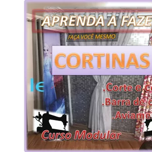 Imagem de capa para o Curso online APRENDA FAZER CORTINAS DE TECIDO
