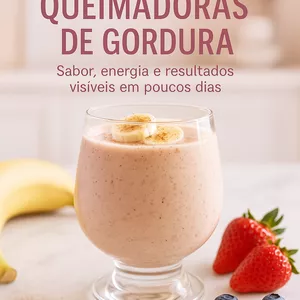 Imagem de capa para o Ebook Receitas Rápidas Queimadoras de Gordura