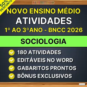 Imagem do curso SOCIOLOGIA - Atividades - Ensino Médio - BNCC 2026