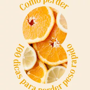 Imagem de capa para o Ebook como perder peso com 100 dicas