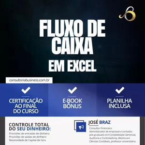 Imagem do curso Curso Fluxo de Caixa com Excel