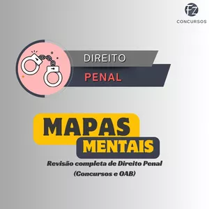 Imagem de capa para o Ebook MAPAS MENTAIS: DIREITO PENAL (REVISÃO COMPLETA)