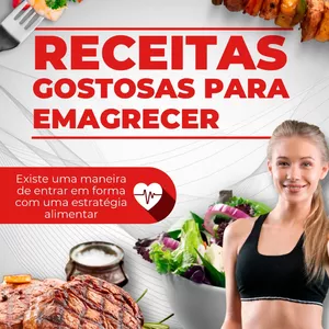 Imagem de capa para o Ebook Receitas Gostosas para Emagrecer