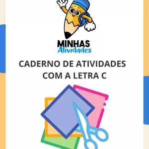 Imagem de capa para o Ebook Caderno com 9 Atividades com a Letra C