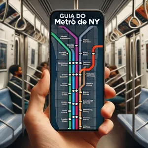 Imagem de capa para o Ebook Guia do Metrô de NY: como andar pela cidade