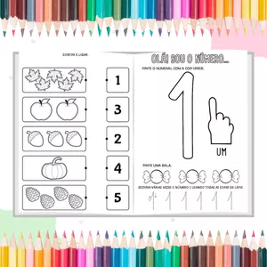 Imagem de capa para o Ebook Apostila de Atividades Educação Infantil