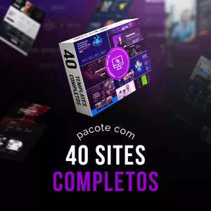 Imagem de capa para o Curso online PACOTE DE SITES COMPLETOS (40)
