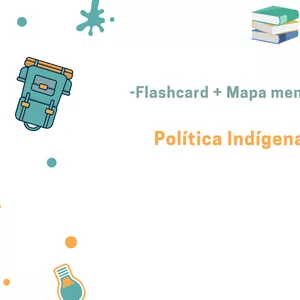 Imagem principal do produto Mapa mental + Flashcard - Política Indígena