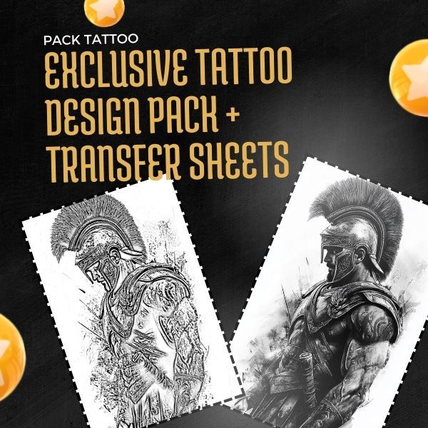 Pack of 10 Tattoo Designs with Transfer Sheets