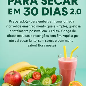 Imagem de capa para o Ebook Receitas Para Secar em 30  Dias 2.0