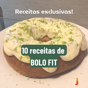 Imagem de capa para o Ebook Receitas de Bolo Fit