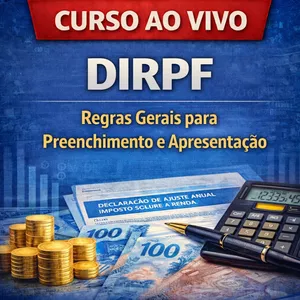 Imagem do curso Ao Vivo - 18/03/2026 - DIRPF - Regras Gerais para Preenchimento e Apresentação