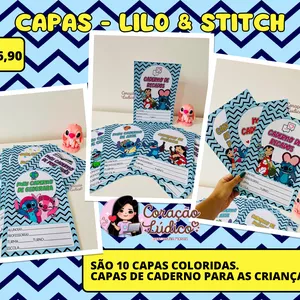 Imagem de capa para o Ebook 💙Capas - Lilo &amp; Stitch