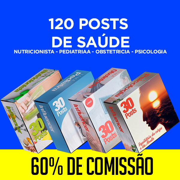 Pacote 120 Posts de Saúde - CMZ por Agencia Camazo