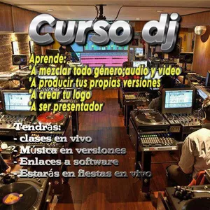 Imagen de portada para Curso online Curso dj aprende Mezcla en audio y video incluye música