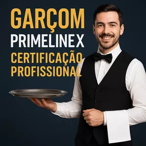 Imagem do curso Garçom PrimeLineX – Certificação Profissional 