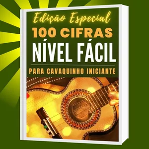 Imagem de capa para o Ebook 100 CIFRAS SAMBA E PAGODE - EDIÇÃO ESPECIAL - Nível Fácil