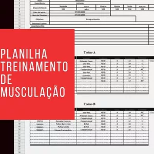 Imagem de capa para o Ebook Planilhas de treino hipertrofia e força