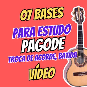 Imagem de capa para o Curso online PAGODE COM 07 BASES DE PAGODE ARQUIVOS EM VÍDEO COM AS CIFRAS E O TEMPO DOS ACORDES