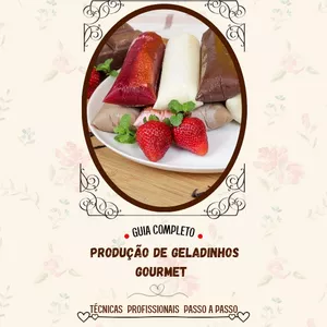 Imagem de capa para o Ebook Guia completo produção de geladinhos gourmet 