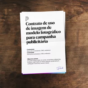 Imagem de capa para o Curso online Contrato de Uso de Imagem de Modelo Fotográfico para Campanha Publicitária