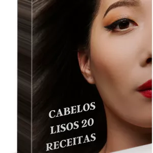 Imagem de capa para o Ebook CABELOS LISOS 20 RECEITAS 