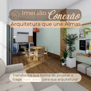 Imagem de capa para o Curso online Imersão Conexão: Arquitetura que une Almas