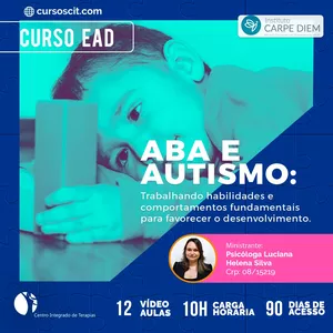 Imagem de capa para o Curso online Curso Online - ABA E AUTISMO