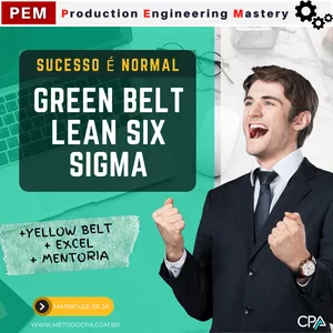 Imagem de capa para o Curso online PEM -  Green Belt Lean Six Sigma (+ Excel)