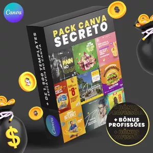 Imagem de capa para o Curso online PACK CANVA SECRETO