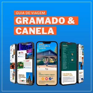 Imagem de capa para o Ebook Guia de Viagem Gramado e Canela