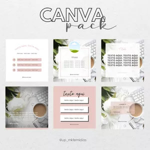 Imagem de capa para o Curso online Canva Pack