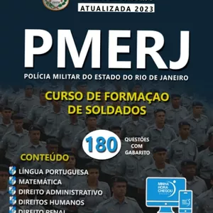 Imagem de capa para o Ebook Apostila Preparatória PMERJ 2023