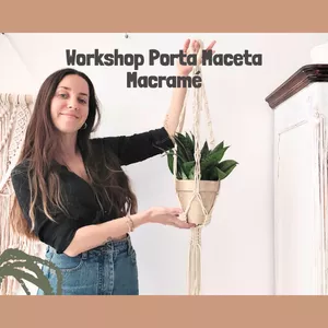 Imagen de portada para Curso online Workshop Digital Porta Maceta Macramé (curso a tu ritmo)