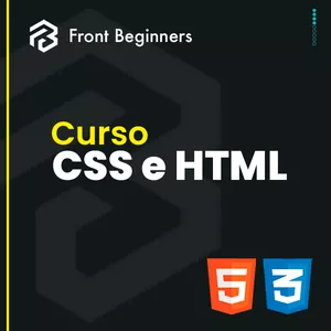 Imagem de capa para o Curso online Curso HTML e CSS | Front Beginners